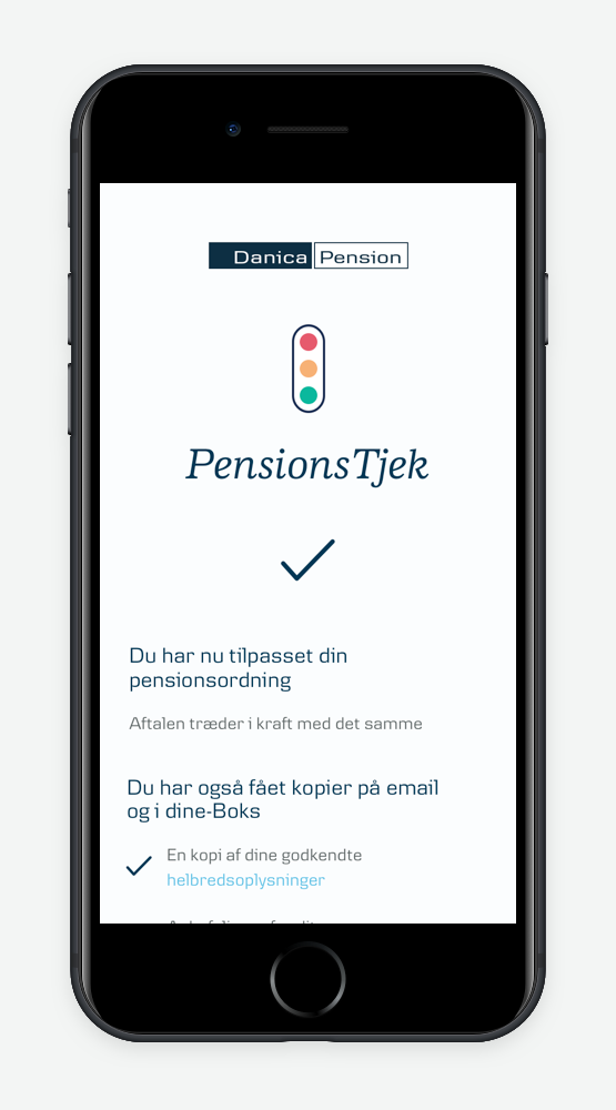Danica Pension Plan app screenshot