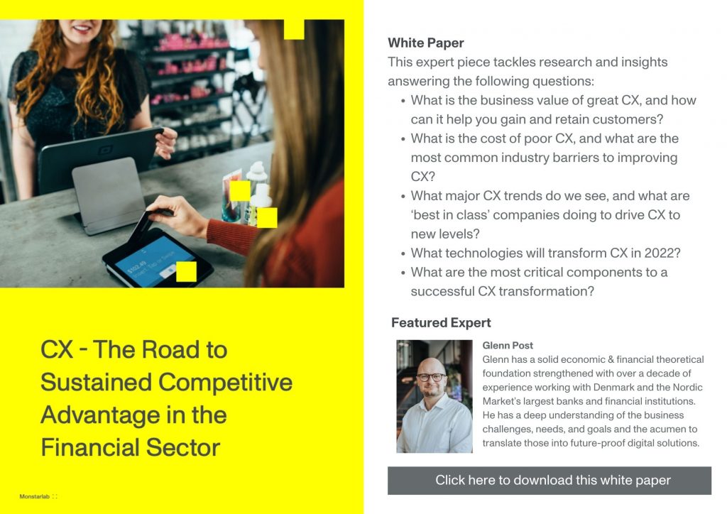 CX - The roadmap to Sustained Competitive Advantage in the Financial Sector